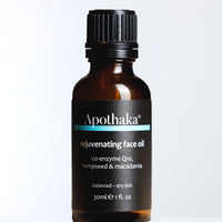 Apothaka rejuvenating face oil normal to dry skin with CoQ10 and cold pressed plant oils
