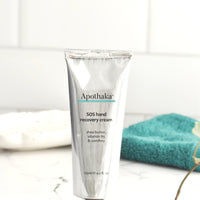 Apothaka SOS recovery hand cream 125ml tube + key squeezer