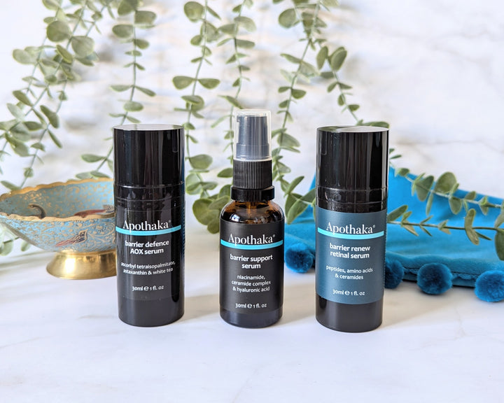 Apothaka's barrier serums collection