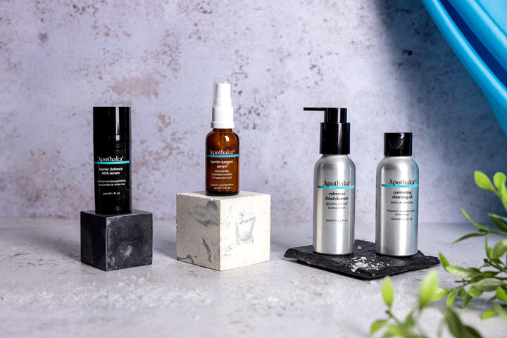 Apothaka's whole range supports skin barrier health