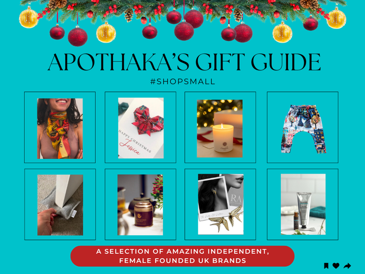 Apothaka's festive gift guide supporting small businesses