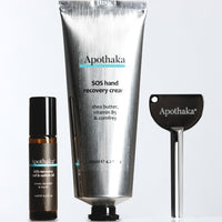 Apothaka SOS recovery hand care set - hand cream + nail & cuticle oil set