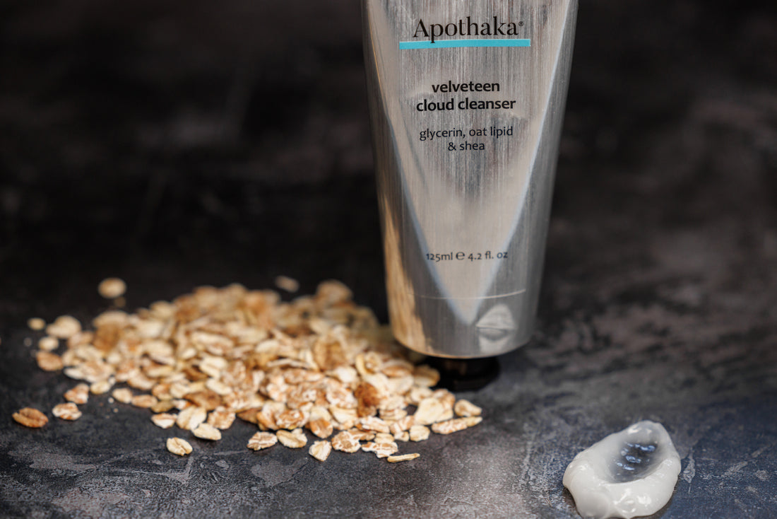 Apothaka Velveteen cloud cleanser Recyclable 125ml aluminium tube with texture