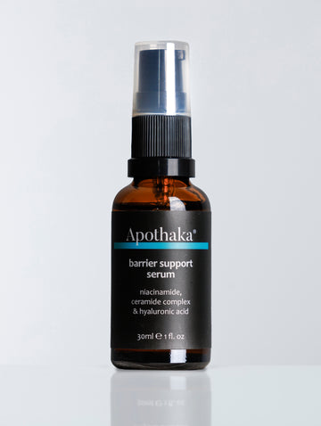 Apothaka barrier support serum with niacinamide ceramides hyaluronic acid