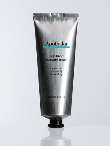 Apothaka SOS recovery hand cream with shea butter, panthenol and comfrey tube 125ml
