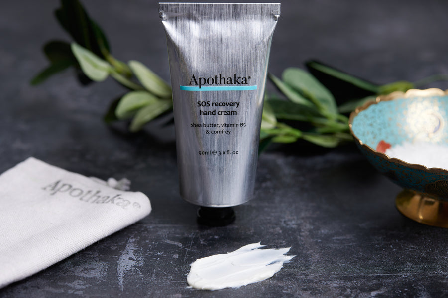 Apothaka SOS recovery hand cream tube