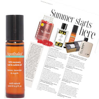 Apothaka SOS recovery nail and cuticle oil in the press feature