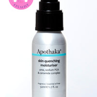 Apothaka fragrance free skin quenching moisturiser with urea, sodium PCA & ceramides