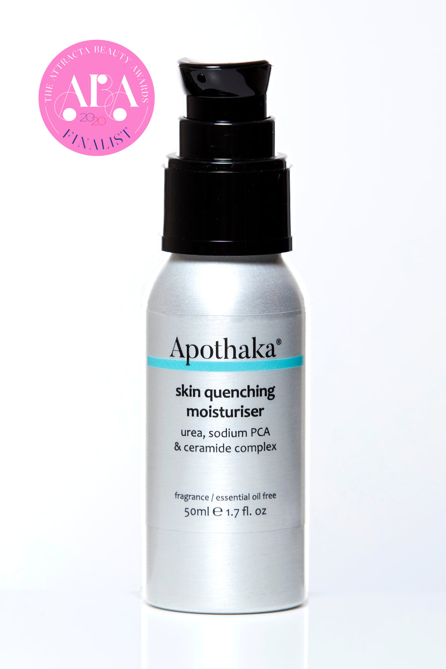 Apothaka fragrance free skin quenching moisturiser with urea, sodium PCA & ceramides